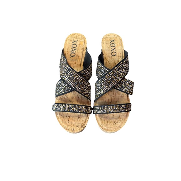 XOXO Shoes - XOXO 4 Inch Cork Wedge Sandal 8 1/2